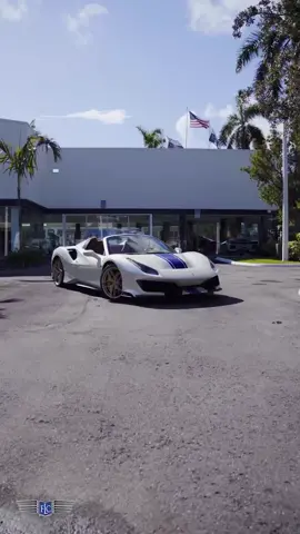 Check out this 2020 Pista Spider finished in Bianco Italia over Cuoio #ferrari #supercar #hypercar