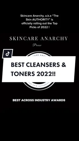 Top picks cleansers and toners,  2022! Check it out #curatedskincare #bestofskincare #toppicks2022 #skincarepodcast #bestcleanserever #besttoners #follow4moreupdate 