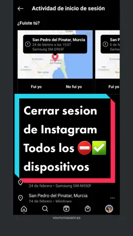 Salir de Instagram en todos los dispositivos #instagram #tutorial #tutoriales #trucos #sesion #seguridad #salir 