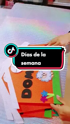 Días de la semana #maestra #materialdidactico  #docentes #preescolar #primaria #foamy #gomaeva #parati #tareas 