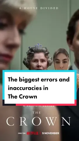 The Crown returns to Netflix this week and we’re taking a look at its biggest errors and inaccuracies so far…👀 #thecrown #thecrownseason4 #thecrownseason5 #princessdiana #kingcharles #camillaparkerbowles #emmacorrin #oliviacolman #joshoconnor #elizabethdebicki #dominicwest #imeldastaunton #thecrowninaccuaries #tverrors #netflix 