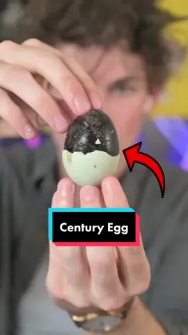 I tried a Century Egg, and here is my honest review on it #challenges #fyp 