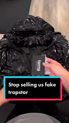 Stop selling us fake trapstar jackets!! #fyp #nosaucetheplug 