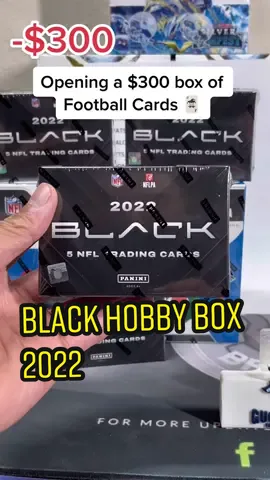 Spent $300 on a Hobby Box Black HOBBY 2022 sports cards opening #guccirips #sportscards #NFLCARDS 