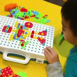 Architecto-3D Mosaic Puzzle Toy #kidstoys #mosaicpuzzle #montesorritoddler #educationaltoysforkids #followus4morevideos #tiktokmademebuyit #3dtoyshop