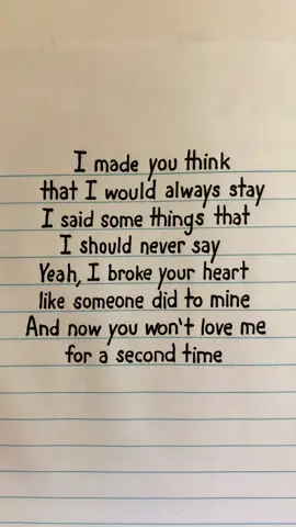 i said some things that i should never say #songlyrics #lyrics #fyp #foryou #handwriting #handwritten #sinagalong #relaxing #saveyourtears #theweeknd 