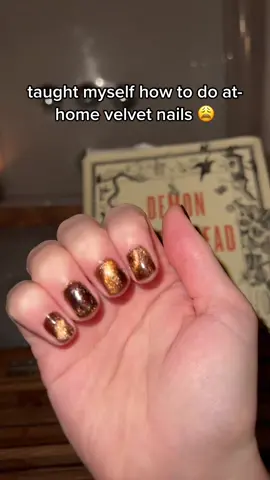 the base is “hi, I’m chandler” with the cat eye gel in “keep the change” from @madam_glam_official over it. you can get 40% off your order with code MicahTK40_1 💅🏻 #velvetnails #velvetnailtrend #athomegelnails #gelnails #fallnails #fallnails2022 #athomevelvetnails #nailtok #nailtoktok #nailart #easynailart #easynailsathome #simplenailart #simplenaildesign #nailinspo #nailinspo2022 #cateyegel #cateyenails #cateyenail #cateyenailpolish #cateyenailart 