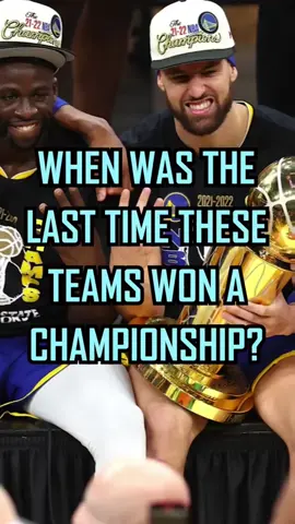 When Was the LAST TIME These NBA Teams Won a Championship? #NBA #clutchpoints #championship 