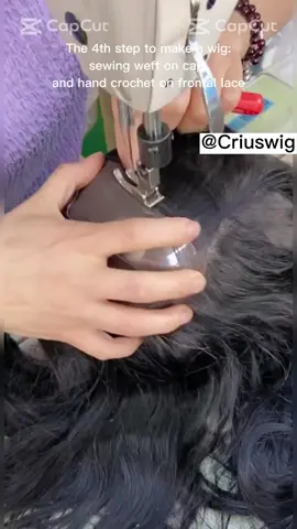 The 4th step to make a wig#fyp #wigfactory #hairfactory #wig #lacewig #frontal #lacefront 