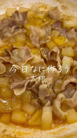 コロコロ大根と豚バラ肉の甘辛煮🫶 #豚バラ肉レシピ #豚バラレシピ #大根レシピ #大根 #おかずレシピ #ふたりごはん #おうちごはん