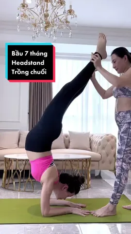 #mcahaudiemtrang #headstand #yoga #mangthai #mebau #yogabau  