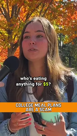College gives only $5 for a meal??? #college #university #interview #viral #fyp 
