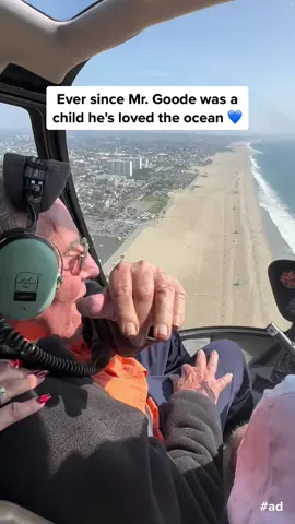 I surprised a 97 year old Veteran with one of his bucket lists today! He's always dreamed of flying over the beach in a helicopter 🥹❤️ HE LOVED IT!!! @KIND Snacks #worldkindnessday #kindness #bestfriend #veteransday #KINDpartner 