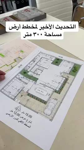 آخر تحديث لمخطط أرض ٣٠٠ متر#الشعب_الصيني_ماله_حل😂😂 #مخططات_منازل #مخططات #ديكورات_حديثة @محمد العميريني 