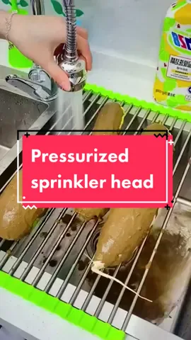 It’s faster to wash dishes👍🏼 #foryou #fyp #goodthing #pressurized #sprinkler #head #clean