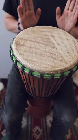 The traditional Ghanaian African drum was hand crafted from solid chunky cedar wood and the top is made from unbleached goat skin. The djembe drum has an approximate diameter of 13