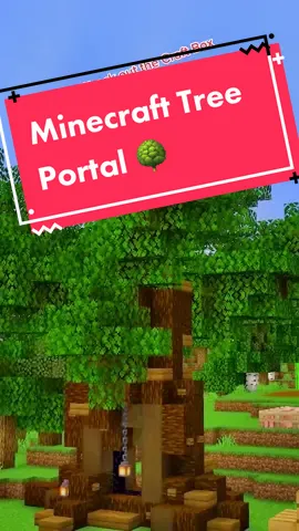 Minecraft Custom Tree Nether Portal 🌳 Build I made on the Craft Box SMP.  Full Episode on my YouTube - link on my bio just click the YouTube button 😁 #Minecraft #minecraftbuilding #minecrafttree #minecraftcustom #minecraftsmp #netherportal #treeportal #gaming #fyp #viral  #minecrafter #minecraftserver 