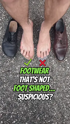 Feet hurt? Start by checking the shoes you wear on a daily basis - they are likely the biggest contributor to your issues and changing to better shoes is something you have full control over. 👣 Narrow shoes = squished feet (bunions, general foot pain) . Stiff shoes = stiff feet (plantar fasciitis, sore feet) . Shoes with an elevated heel = messed up joint alignment (increased stress on your low back and knees) . Natural shoes: footwear that protects the foot but doesn’t negatively impact your foot health or posture. Wide, flexible, flat, thin sole. Simple stuff 👣 #thefootcollective #barefoot #painfree #strongfeet #health #movement #human #footwear #prehab #simple #easy #ottawa #education #posture #physicaltherapy #bunions #painfree #footpain #fyp 