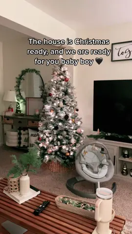 Christmas ready for you baby boy #christmasdecor #christmaslivingroom #christmashometour #christmasdecorideas #babysfirstchristmas 