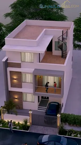 18 haat mohoda ma baneko ghar ko design . House design in 7 dhur land area (Kasto lagyo comment garnu hola) #architectbro #architect #luxurioushouse 