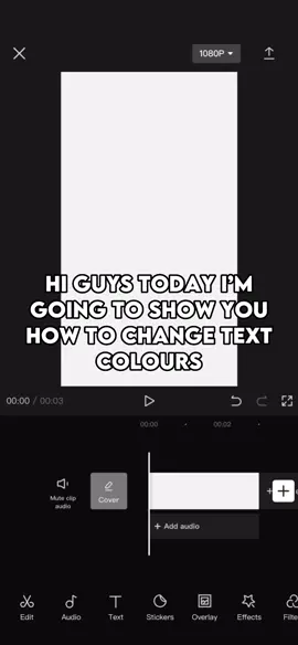 How To Make Colour Changing Text Tutorial #editing #capcut 
