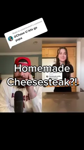 #duet with @theredbowl #ASMR What a lovely little homemade steak sandwich. #philly #phillytiktok #phillytok #phillycheesesteak #cheesesteak #gobirds #foodreview 