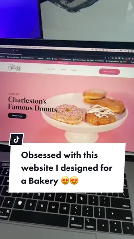 This was one of the most fun projects I’ve been able to work on recently! Obsessed with the video I made up top 😍  #donutshops #smallbakery #femalebaker #bakerybiz #donutstore #websitedesigns #showitwebsite 