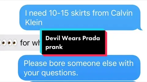 Devil wears Prada prank with @Alicia 😭🤣 #devilwearsprada #mirandapriestly #fyp 