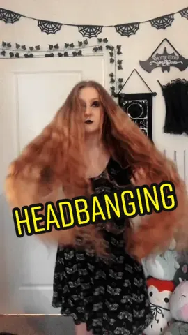 The way it catches my septum at the end😬 I wish I could do more headbanging videos, but it’s difficult with how heavy my hair is and I try not to hurt myself lol  Hashtags: #headbangin #metalheadsoftiktok #metalheadwoman #gothgirl #anomaly #aviana #realrapunzel #realliferapunzel #altfyp #altgirls #metalheadgirl 