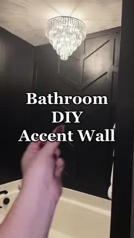 I had no idea what to do with so much empty wall space our primary bathroom. But wanted something dark & moody 🖤 #DIY #diyproject #diyprojects #diyhomedecor #diyaccentwall #diyaccentwalls #bathroom #bathroommakeover #bathroomremodel #bathroomdecor #bathroomcheck #bathroomrenovation #primarybathroom #primarybathroomsuite #primarybathroomremodel #primarybathroomremodel #primarybathroomreno #primarybathroominspo #sherwinwilliams #sherwinwilliamspaint #sherwinwilliamspaints #sherwinwilliamstricornblack #tricornblack #tricornblackpaint #accentwall #accentwalls #accentwallideas #homeproject #homeprojectdiy #homeprojects #moody #moodybathroom #blackbathroom #moodyhome #Home #homedecor #homeimprovement #homeproject #candycrush10 #blackpaint #homeinspo #homeinspiration 