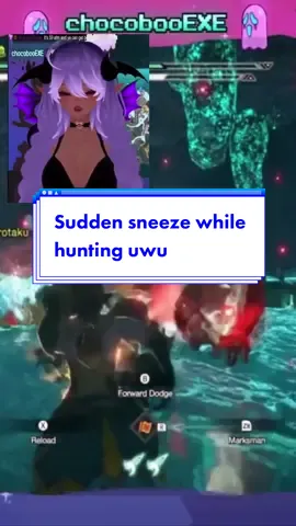 Y’all love when I hiccup or sneeze so here you go uwu you can hunt with me this evening I play on switch! One day I will return to monster hunter world and start over on steam to play with you all! #MHRise #sneeze #vtubertiktok #vtuberclips #envtuber #girlvtuber #vtuberen 