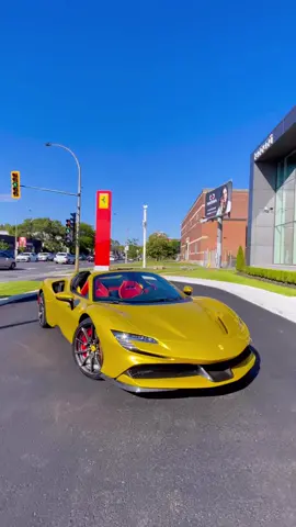 Take a look at this amazing Giallo MonteCarlo SF90 Spider 😍 How would you rate this spec?! #ferrari #sf90 #sf90spider #supercar