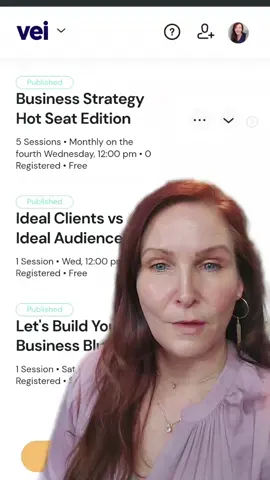 Im really excited about partnering with Vei to offer my courses and weekly Inner Circle Sessions!  Join me to ignite your business and DM me for info on how to get your own account to host your courses and sessions too!!!  #businesscoaching101 #tryvei #freecourse   #greenscreen 