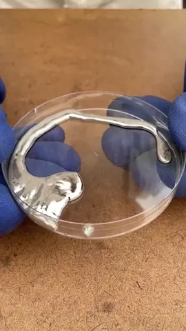 Whoa😳 #liquidmercury #scienceismagic #sciencetok #magic #sayisfying #oddlysayisfying #scienceexperiments #experiment #learning #stem #EduTok #edutainment #chemicals #Science 