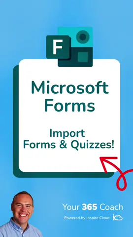 Learn to take a Survey or Quiz and import into #MicrosoftForms in a few seconds! #learn #LearnOnTikTok #microsoft #teachersoftiktok #tiktokuni #corplife #makelifeeasier #tiktok #fyp