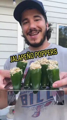 Meaty jalapeno poppers 🌶️ #jalapenopoppers #appetizer #jalapeño 