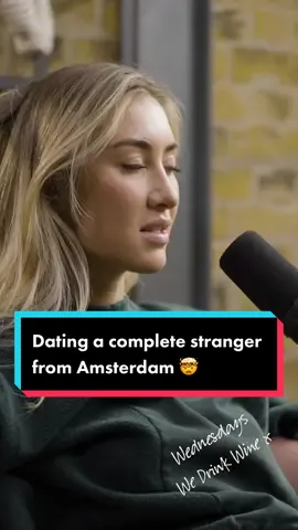 Would you date a complete stranger from Amsterdam? #wednesdayswedrinkwine #sophieandmelissa 