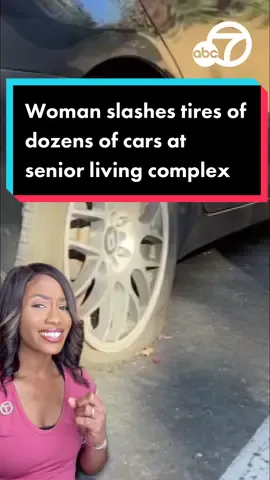 Estimates from residents were that 50 to 60 cars had been hit - in some cases with all four tires punctured.  #senior #seniorliving #crime #cars #tire #tirerepair #news #abc7la #abc7eyewitness  