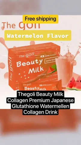 Watermelon beauty milk collagen drink#thegoli #beautymilk #beautymilkcollagendrink #beautymilkstrawberry #watermelon 