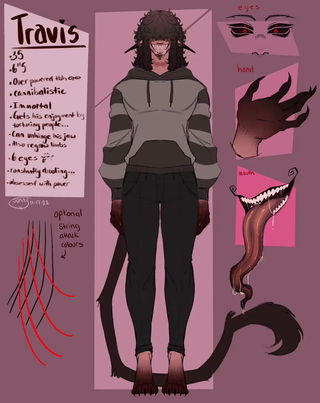 Here’s his.. ref sheet ig 🥸 👎 #oc #myoc #ocart #artist #art #myart #digitalart #trending #fyp #fypシ #foryoupage #iwantthismansobad 