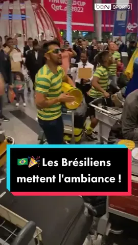 🇧🇷🎉 Les fans brésiliens mettent l’ambiance à Doha ! 🏆 #beINFWC2022 #Brazil #brasil #bresil #fans #worldcup