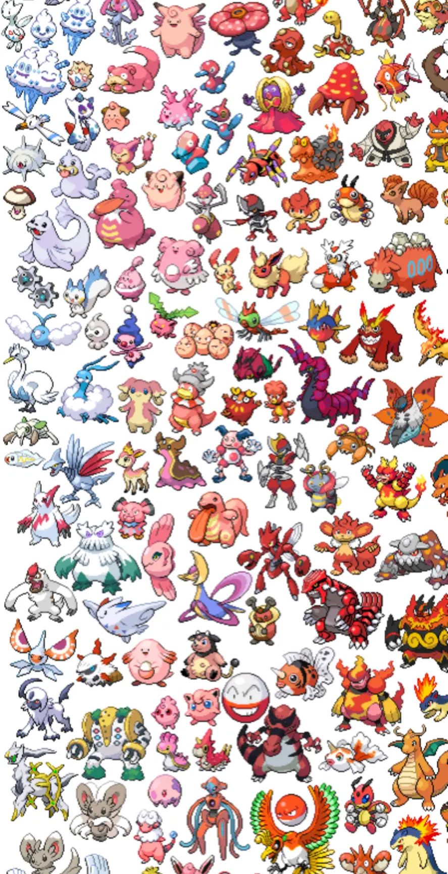 Can you find your favorite pokemon?🤔 #pokecenter #pokemon #pokedex #pixel #rainbow #pokemonfan #pokemontiktok #pokemoncommunity  #lockscreen #pokemongen8 