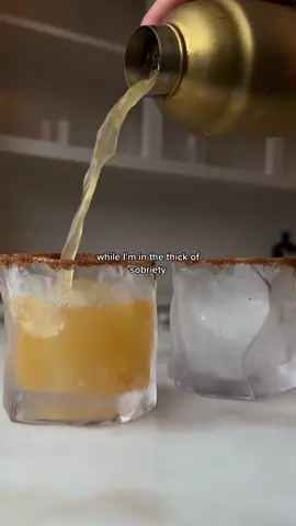 another holiday mocktail to add to your list 🫶🏼 words by @Elizabeth #mocktailrecipe #applecidermargarita #sobercurious #damplifestyle #sober 