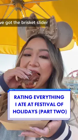 Episode 2 | we literally ate and drank our way through #californiaadventure 🤣 gotta love #festivalofholidays! Purchase the Sip & Savor pass if you’re planning on trying a bunch of things. It’s $60 without the Magic Key discount, or $54 with the discount! #magickey #disney #disneyland #foodreview #foodreaction #fypシ #fypage #disneyparks #disneytiktok #disneyfood #disneyfoodie #disneytok 