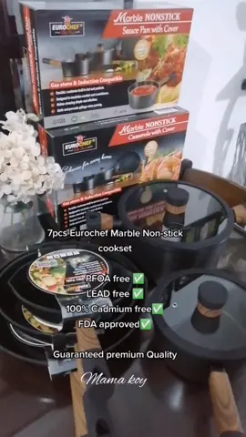7pcs Marble Non-stick cookset @eurochefph #Eurochef #nonstickcookware #nonstickpans #quality #kitchenfindsph #budolfinds #budolfortoday #teamitim 