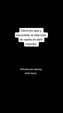 Este tema te pone la piel chinita, creo que todo el que conoció al reke en persona y escucho su música aquí se hace presente en este track. Gracias a los que participaron en el track por darnos este gran tema. #reke  #kodigo36 #abrilmancilla #erickmancilla 