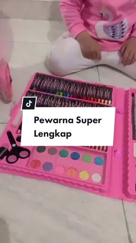 Pewarna super lengkap tapi super hemat 😉 #dearist90 #qianadestyaanindya #fyp #fypシ #artset150pcs #crayon 