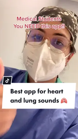 This is the best app to help you practice listening to the different heart and lung sounds 🩺🫁🫀 #medstudent #premedstudent #theorganizedmedic #nursingtiktok #learnwithtiktok #heartsounds #lungsounds  