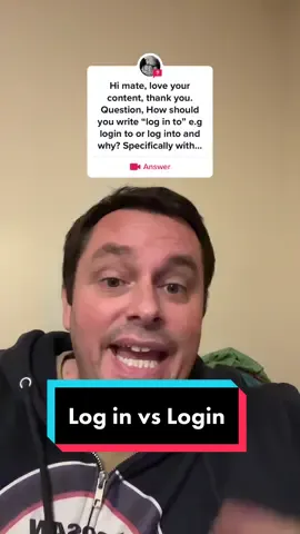 #answer to @Will Reynaud Log in vs Login 