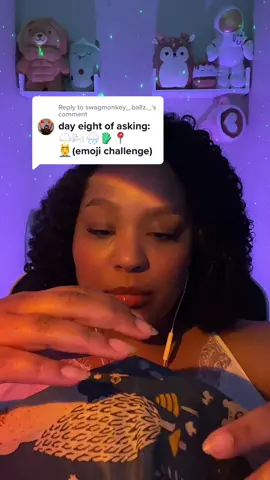 Replying to @swagmonkey_.ballz._  #asmr #asmrsounds #emojichallenge 